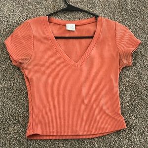 Orange crop top